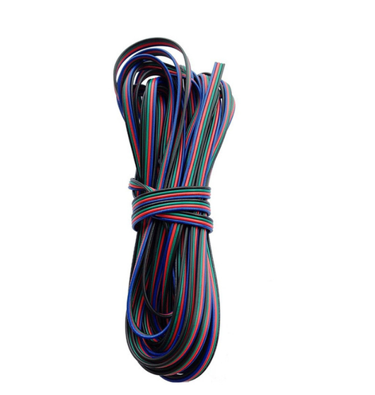 Tira LED RGB 4 Pines con Cable - Iluminación Colorida Personalizable - Image 2