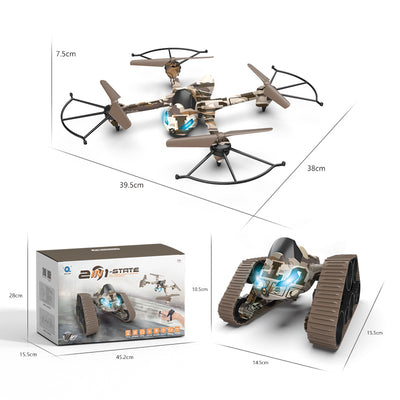 Dron Transformable 2 en 1 con Cámara Aérea 2.4G - Tanque y Avión - Image 6