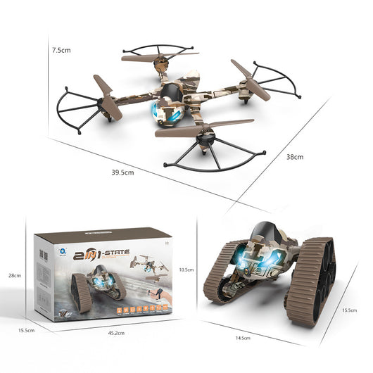 Dron Transformable 2 en 1 con Cámara Aérea 2.4G - Tanque y Avión - Image 6