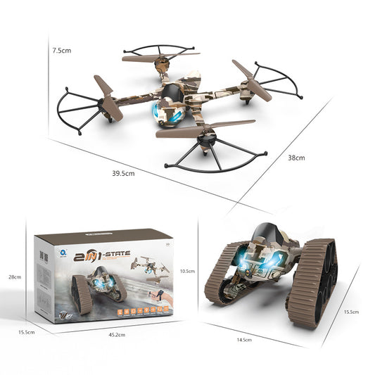 Dron Transformable 2 en 1 con Cámara Aérea 2.4G - Tanque y Avión - Image 2