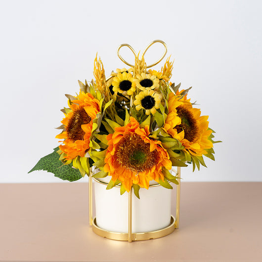 Ramo de Flores Secas y Plantas Artificiales para Decoración del Hogar - Image 11