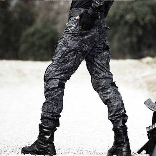 Pantalones Tácticos Militares Camuflaje Pitón Negro - Overol Resistente Four Seasons - Image 13