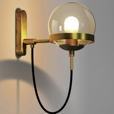 Lámpara de Pared Esfera de Vidrio Estilo Retro para Hoteles y Dormitorios - Image 2