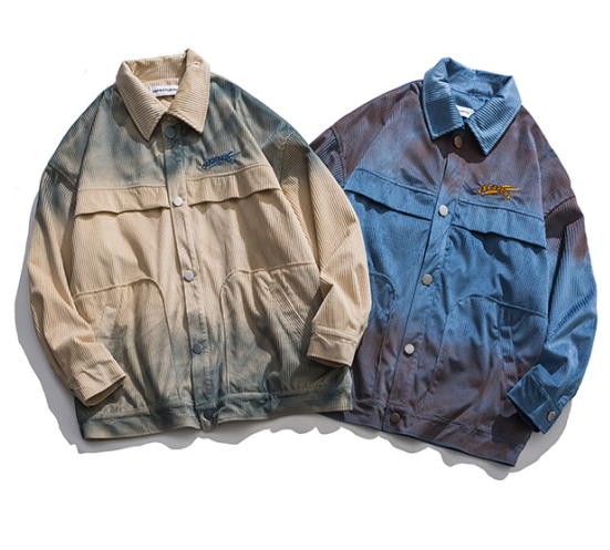 Chaqueta de Pana Unisex con Solapa Clásica