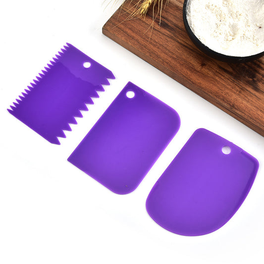 Juego de 3 Espátulas de Plástico de Colores para Múltiples Usos