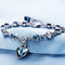 Heart Of The Ocean Crystal Bracelet Fashion Jewelry Blue