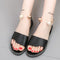Sandalias Cómodas con Hebilla Perla de Suela Plana - Estilo Coreano Casual para Mujer