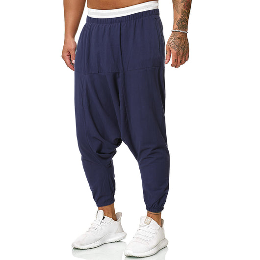 Pantalones de Lino y Algodón Lisos Versátiles para Cualquier Ocasión - Image 4