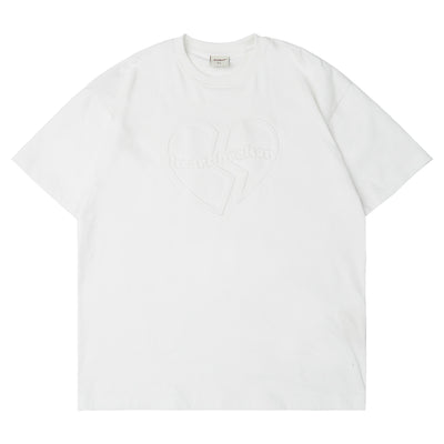 Camiseta Holgada de Verano con Estampado en Relieve - Diseño Niche Split Love - Image 13