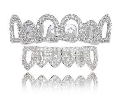 Set de Dientes de Oro con Diamantes Europeos - Carillas Dentales de Lujo Negro y Dorado - Image 11