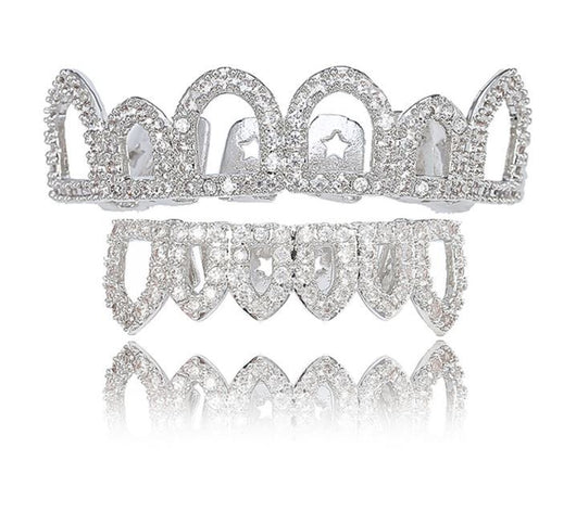 Set de Dientes de Oro con Diamantes Europeos - Carillas Dentales de Lujo Negro y Dorado - Image 11