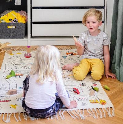 Tapete de Juegos Creativo para Niños con Borlas de Lona - Image 9