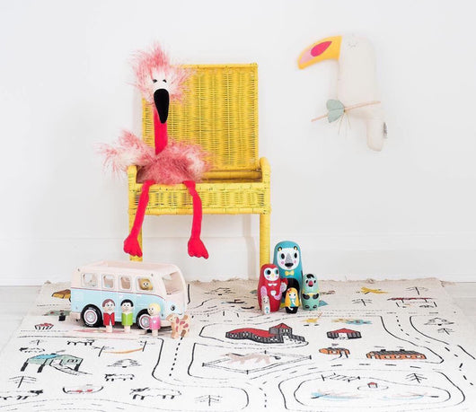 Tapete de Juegos Creativo para Niños con Borlas de Lona - Image 3