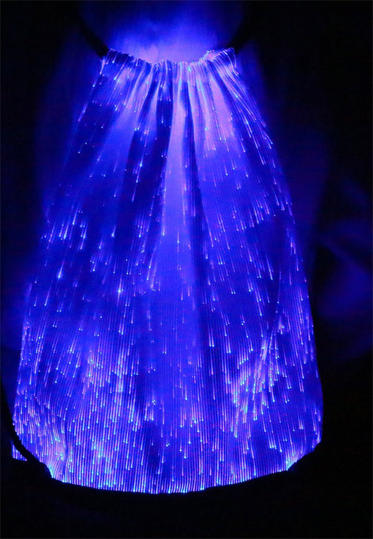 Mochila Deportiva con Luz LED Fibra Óptica - Bolsa Reflectante Multicolor - Image 12