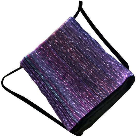Mochila Deportiva con Luz LED Fibra Óptica - Bolsa Reflectante Multicolor