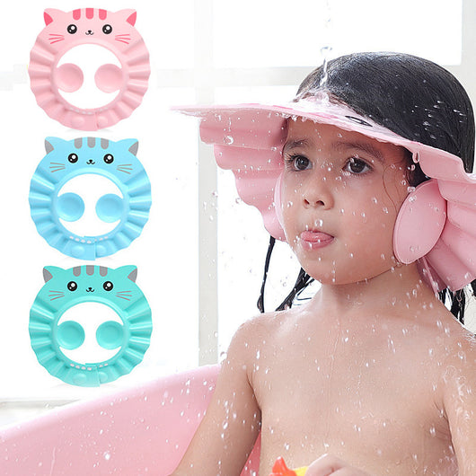 Gorro de Baño Protector Impermeable para Bebés y Niños