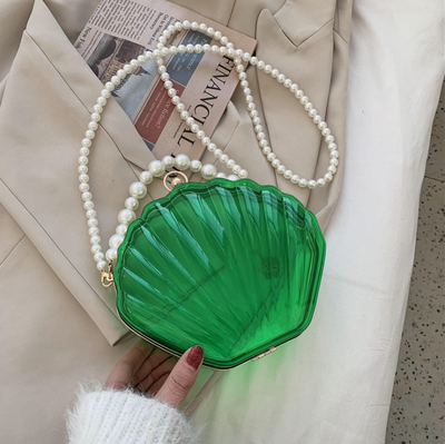 Bolsa Transparente de Perlas Estilo Occidental - Bolso de Hombro Retro con Textura - Image 3
