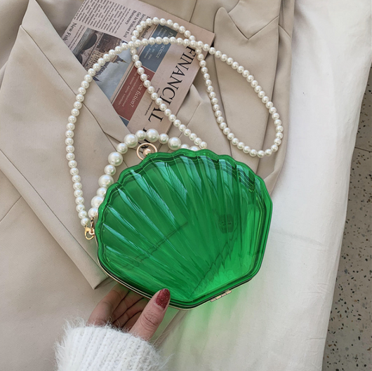 Bolsa Transparente de Perlas Estilo Occidental - Bolso de Hombro Retro con Textura - Image 3