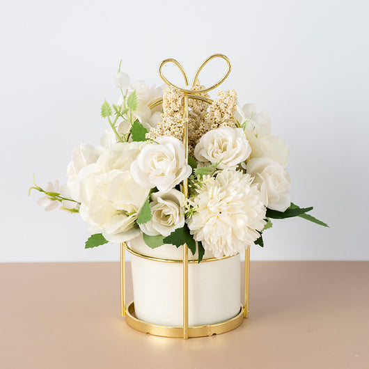 Ramo de Flores Secas y Plantas Artificiales para Decoración del Hogar - Image 2
