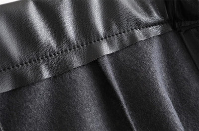 Pantalones de Cuero Ajustados para Otoño e Invierno - Image 9