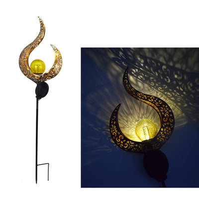 Lámpara Solar Retro de Hierro Forjado para Jardín con Proyección Decorativa - Image 25
