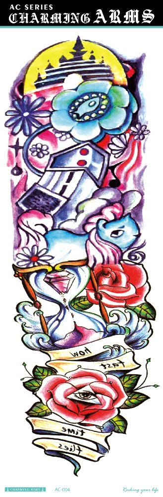 Tatuajes Temporales Impermeables de Larga Duración - Diseños de Calavera, Dragón y Carpa - Image 42