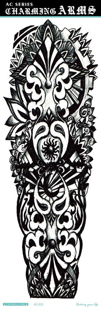 Tatuajes Temporales Impermeables de Larga Duración - Diseños de Calavera, Dragón y Carpa - Image 52