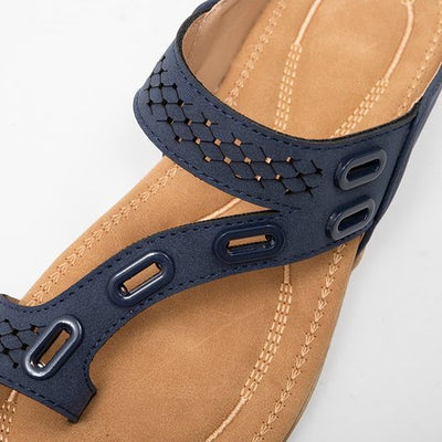 Sandalias Ortopédicas Cómodas para Mujer - Chanclas Verano Diseño Calado Tacón Plano - Image 5