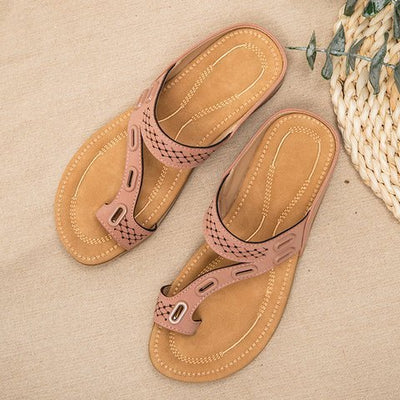 Sandalias Ortopédicas Cómodas para Mujer - Chanclas Verano Diseño Calado Tacón Plano - Image 2