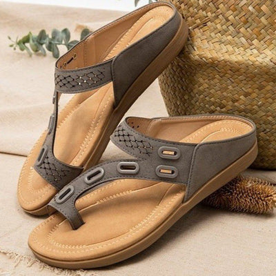 Sandalias Ortopédicas Cómodas para Mujer - Chanclas Verano Diseño Calado Tacón Plano - Image 4