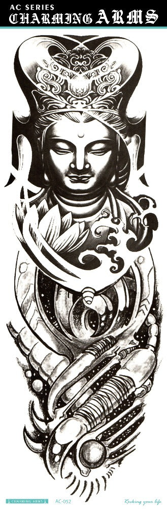 Tatuajes Temporales Impermeables de Larga Duración - Diseños de Calavera, Dragón y Carpa - Image 7
