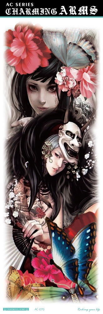 Tatuajes Temporales Impermeables de Larga Duración - Diseños de Calavera, Dragón y Carpa - Image 22