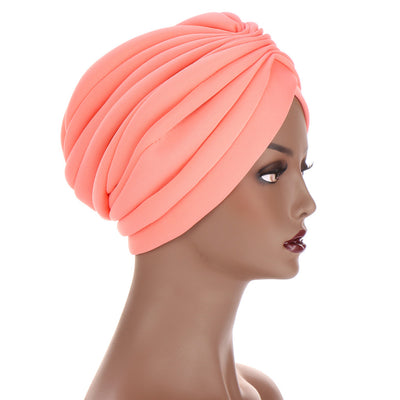 Turbantes y Gorros de Algodón para Mujer - Sombreros Twist Fruncidos para Quimioterapia y Alopecia - Image 4