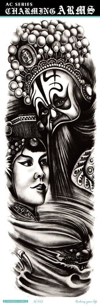 Tatuajes Temporales Impermeables de Larga Duración - Diseños de Calavera, Dragón y Carpa - Image 36