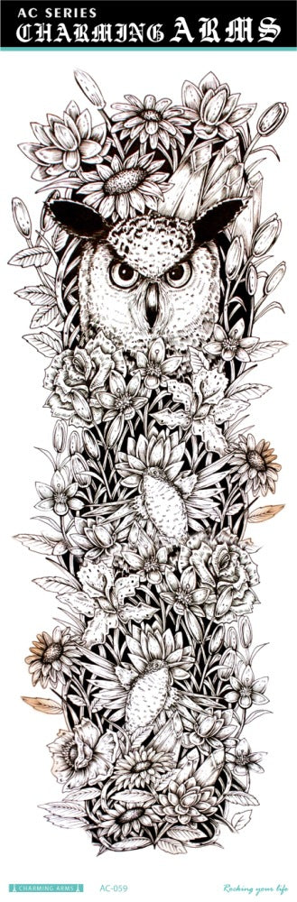 Tatuajes Temporales Impermeables de Larga Duración - Diseños de Calavera, Dragón y Carpa - Image 40