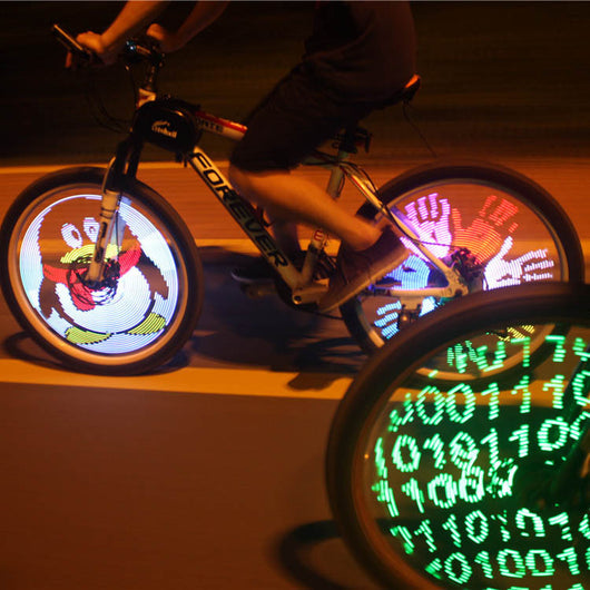 Luces LED Programables para Ruedas de Bicicleta Eléctrica - 128 Modos de Imagen - Image 8