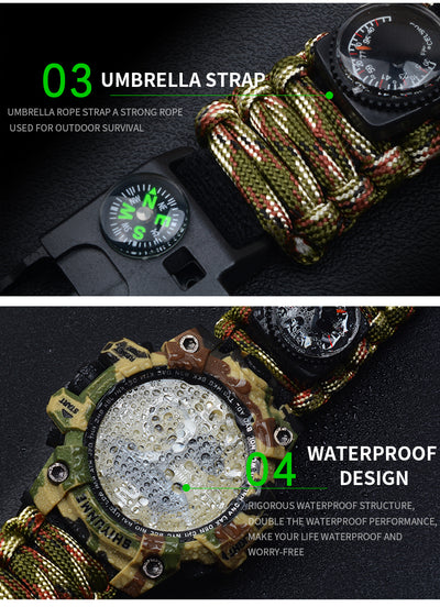 Reloj Deportivo Multifunción con Silbato de Emergencia y Brújula - Image 16