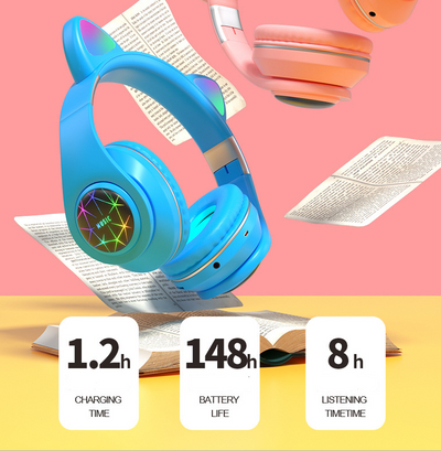 Auriculares Bluetooth con Orejas de Gato - Image 10