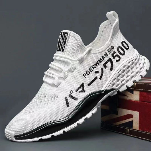 Zapatillas Deportivas Huecas Transpirables para Hombre - Estilo Coreano Blancas Casual - Image 11