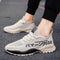 Zapatillas Deportivas Huecas Transpirables para Hombre - Estilo Coreano Blancas Casual