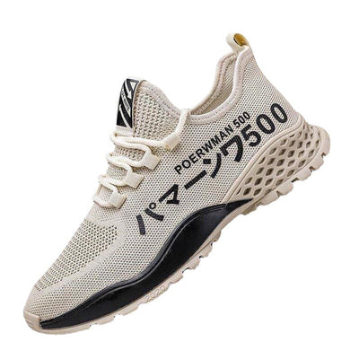 Zapatillas Deportivas Huecas Transpirables para Hombre - Estilo Coreano Blancas Casual - Image 4