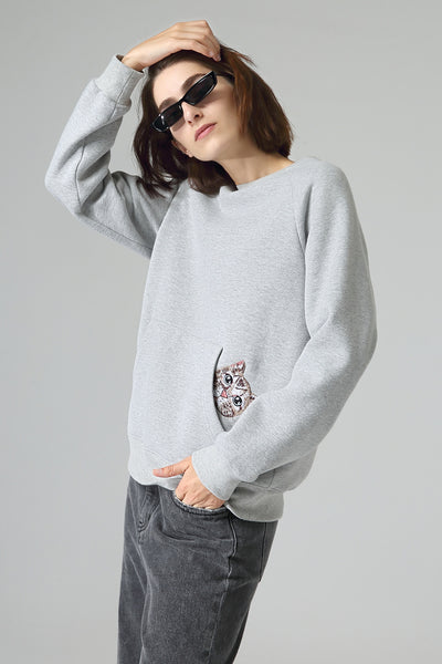 Suéter Suelto con Bordado Primavera - Blusa Cuello Redondo Mujer Otoño - Image 15