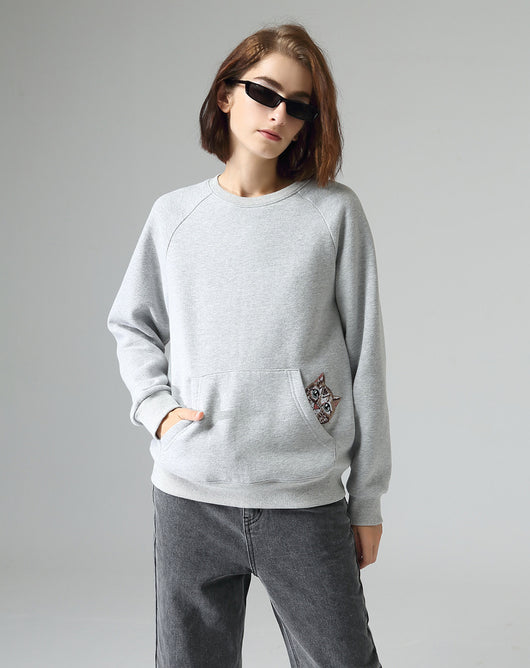 Suéter Suelto con Bordado Primavera - Blusa Cuello Redondo Mujer Otoño - Image 23