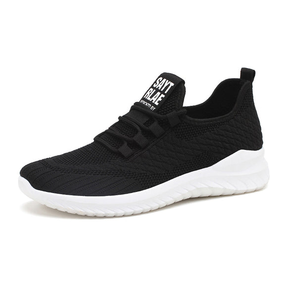 Zapatillas Deportivas Hombre Tejido Volador Estilo Coreano - Tenis Running Transpirables