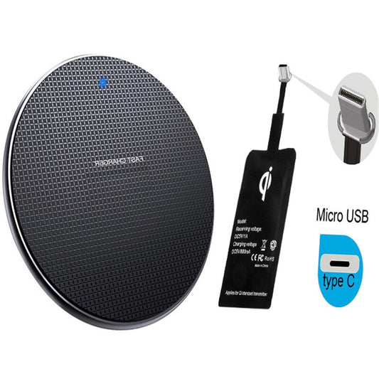 Cargador Inalámbrico Ultra Delgado 10W de Aluminio Personalizable