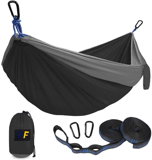 Hamaca de Camping Portátil con Paracaídas - Resistente y Ligera
