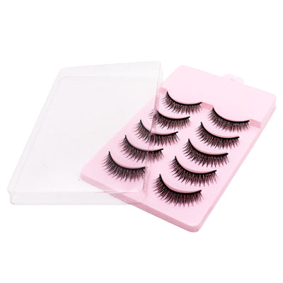 Pestañas Postizas Naturales Cortas Hechas a Mano - Maquillaje Profesional - Image 9