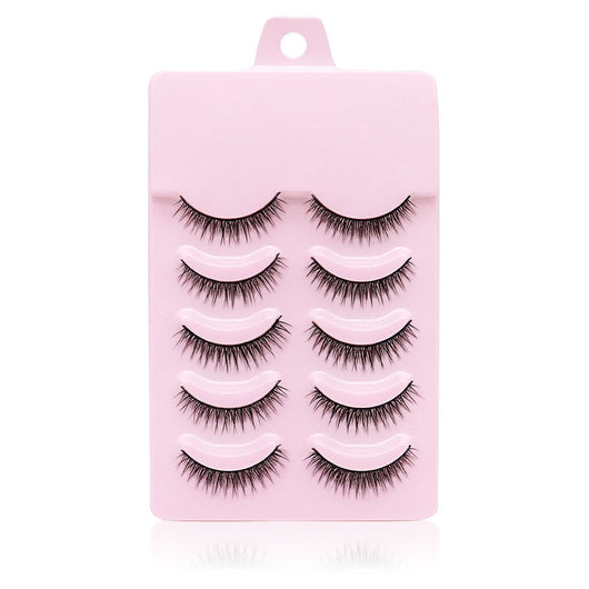 Pestañas Postizas Naturales Cortas Hechas a Mano - Maquillaje Profesional - Image 3