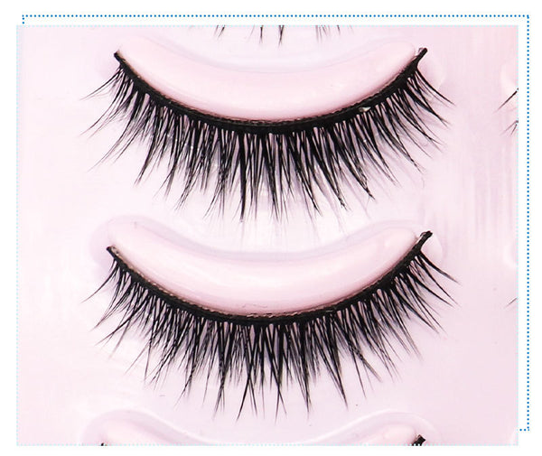Pestañas Postizas Naturales Cortas Hechas a Mano - Maquillaje Profesional