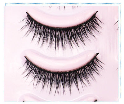 Pestañas Postizas Naturales Cortas Hechas a Mano - Maquillaje Profesional